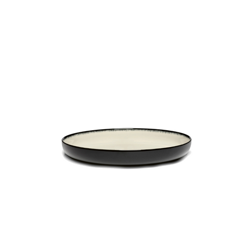 Dé Tableware High plate XL white/black variation D - SERAX
