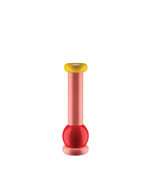 Salt, Pepper and Spice grinder Ettore Sottsass pink/red/yellow - ALESSI